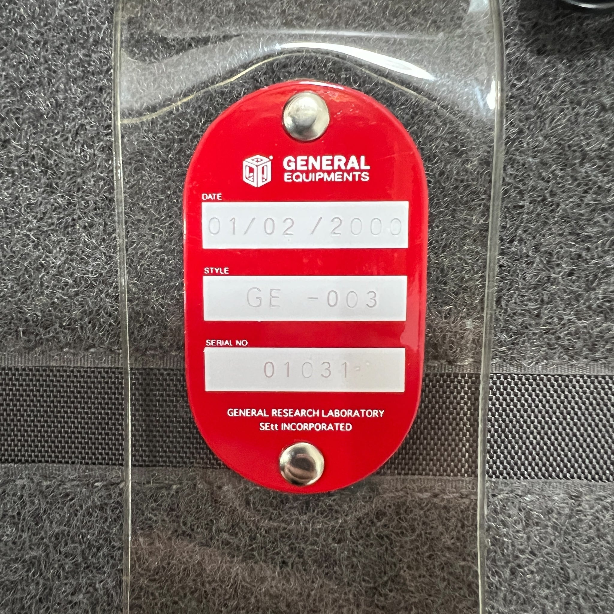 GENERAL RESEARCH 2000 STYLE GE 001-003 Equipment Bag