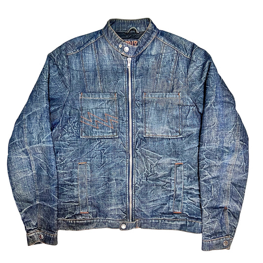 W&LT WALTER VAN BEIRENDONCK PADDED DENIM JACKET