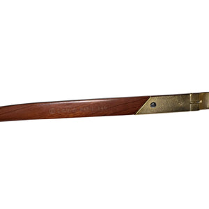 Cartier VIintage Wood Eyewear Rimless Square Glasses