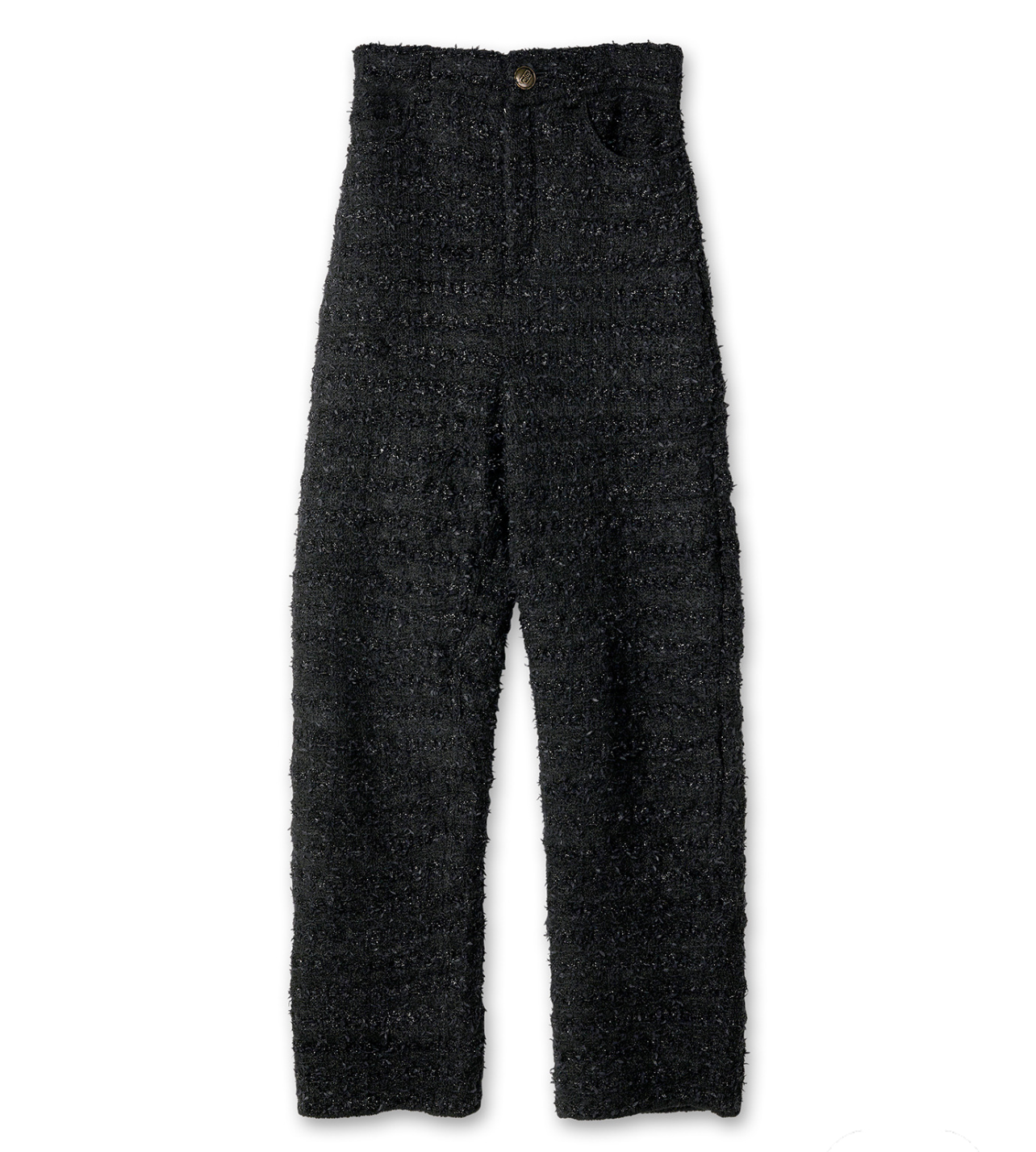 Balenciaga 2022AW textured tweed knit baggy pants