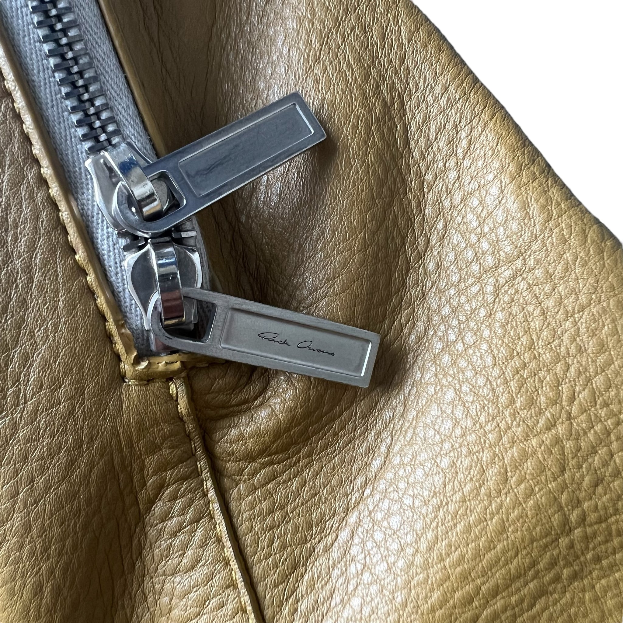 RICK OWENS 21AW Leather Cargo Backpack