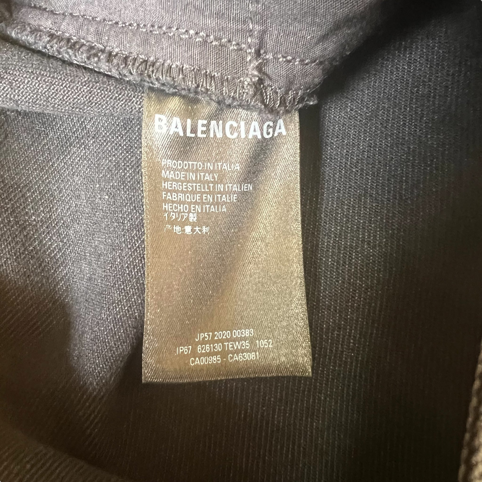 BALENCIAGA 20AW MULTI LOGO DENIM PANTS