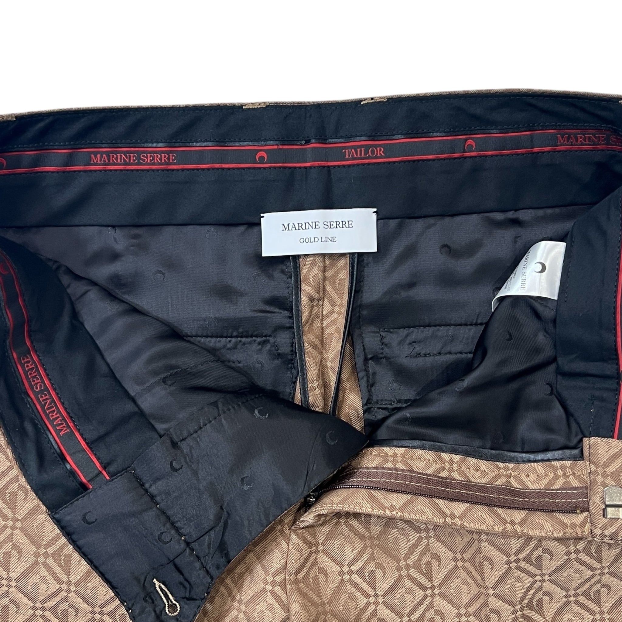 MARINE SERRE 2023AW GOLD LINE TAILOR Moon Giamant Pants