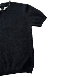 Jean Paul Gaultier Studs Angora S/S Knit