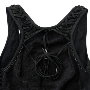 Christian Dior × John Galliano Lace-up Detail Sleeveless Dress