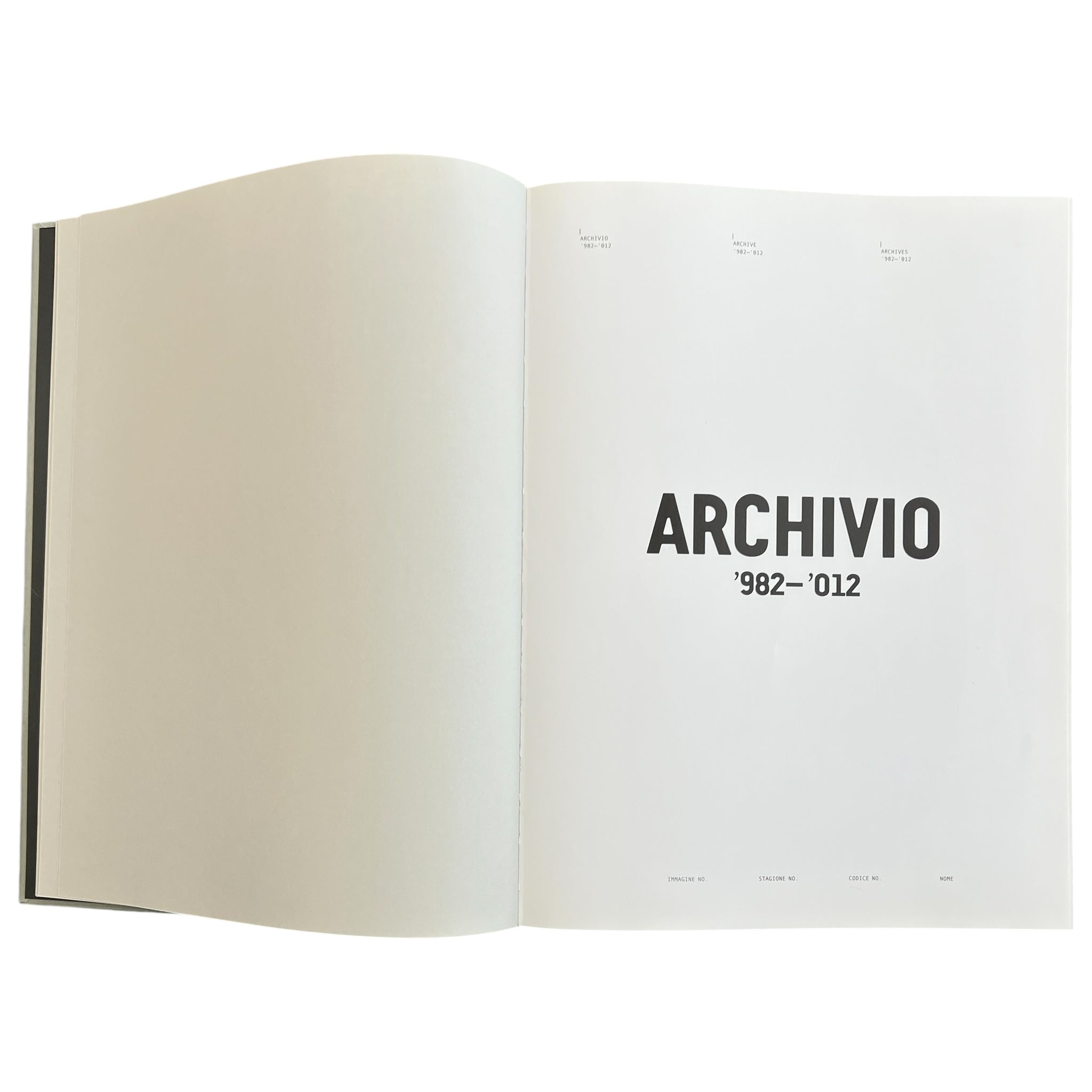 STOND ISLAND ARCHIVIO '892-'012

30th Anniversary Book