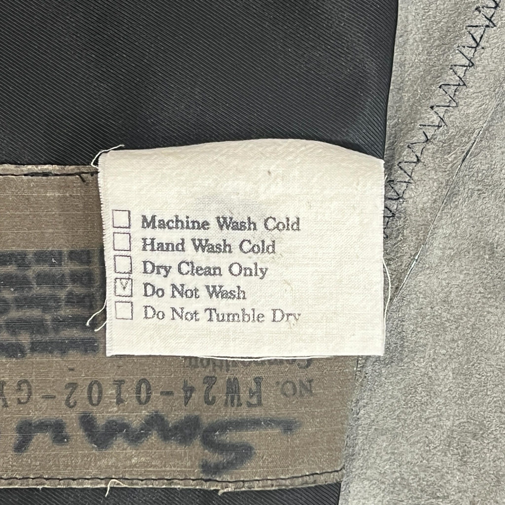 San 2024FW Lambskin Zip-Up Leather Jacket