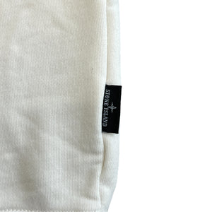 STONE ISLAND Garment-Dyed Logo Cotton Sweatshirt – Off-White