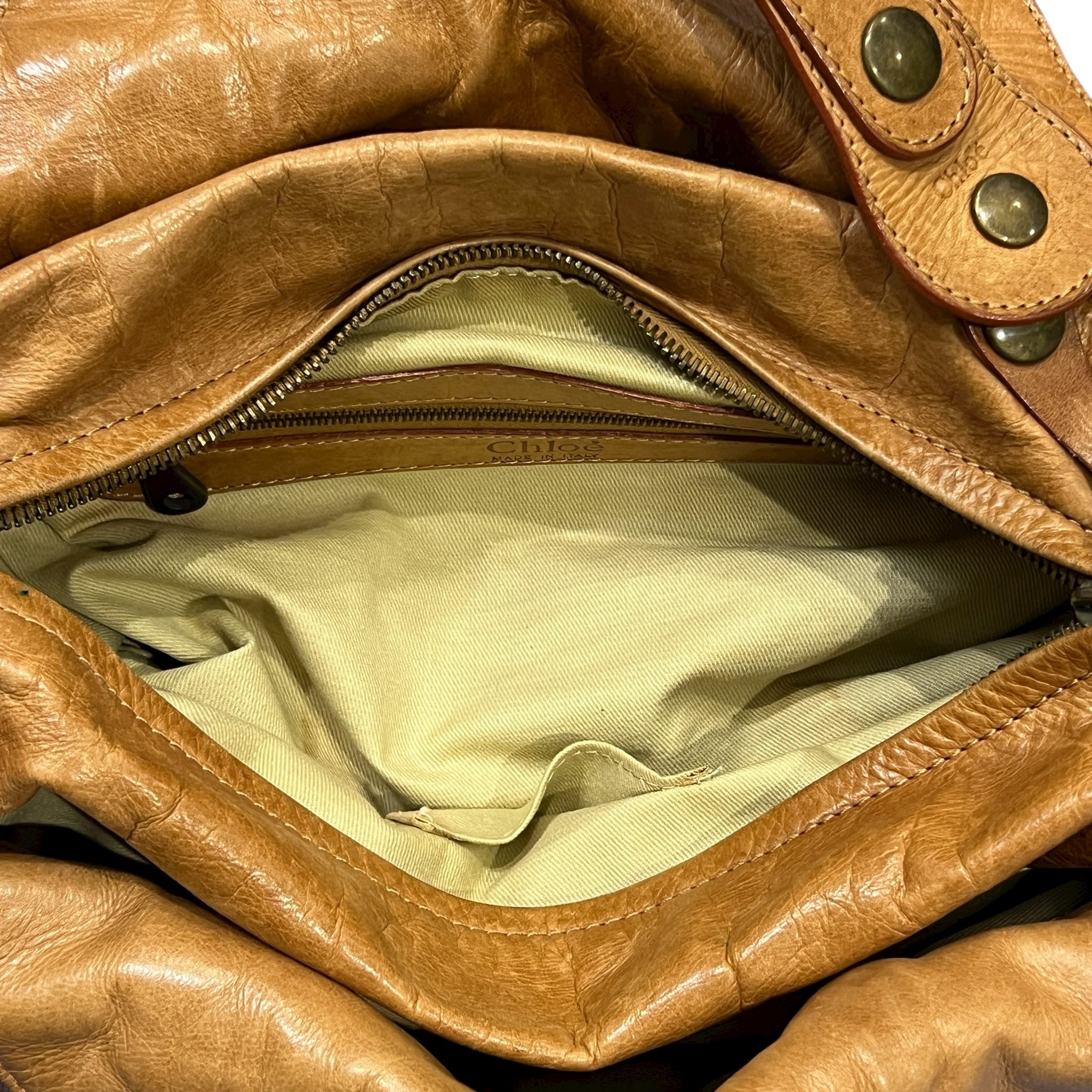 Chloé Silverado Handbag Leather Brown