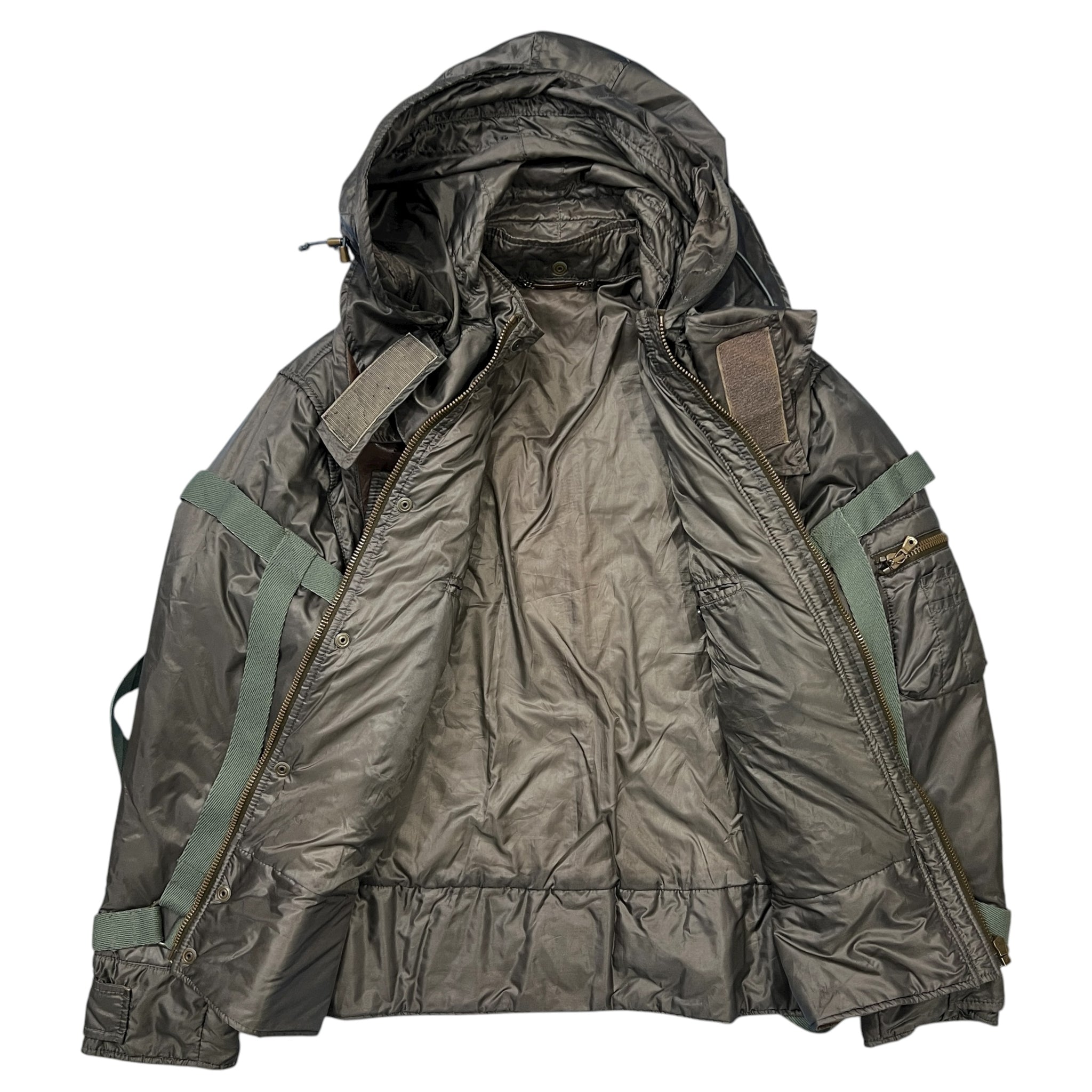 DOLCE&GABBANA 2003AW Bondage Harness Leather Nylon Zip-Up Jacket