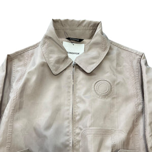 KANGHYUK 2022SS Barcode Embossed Bomber Jacket