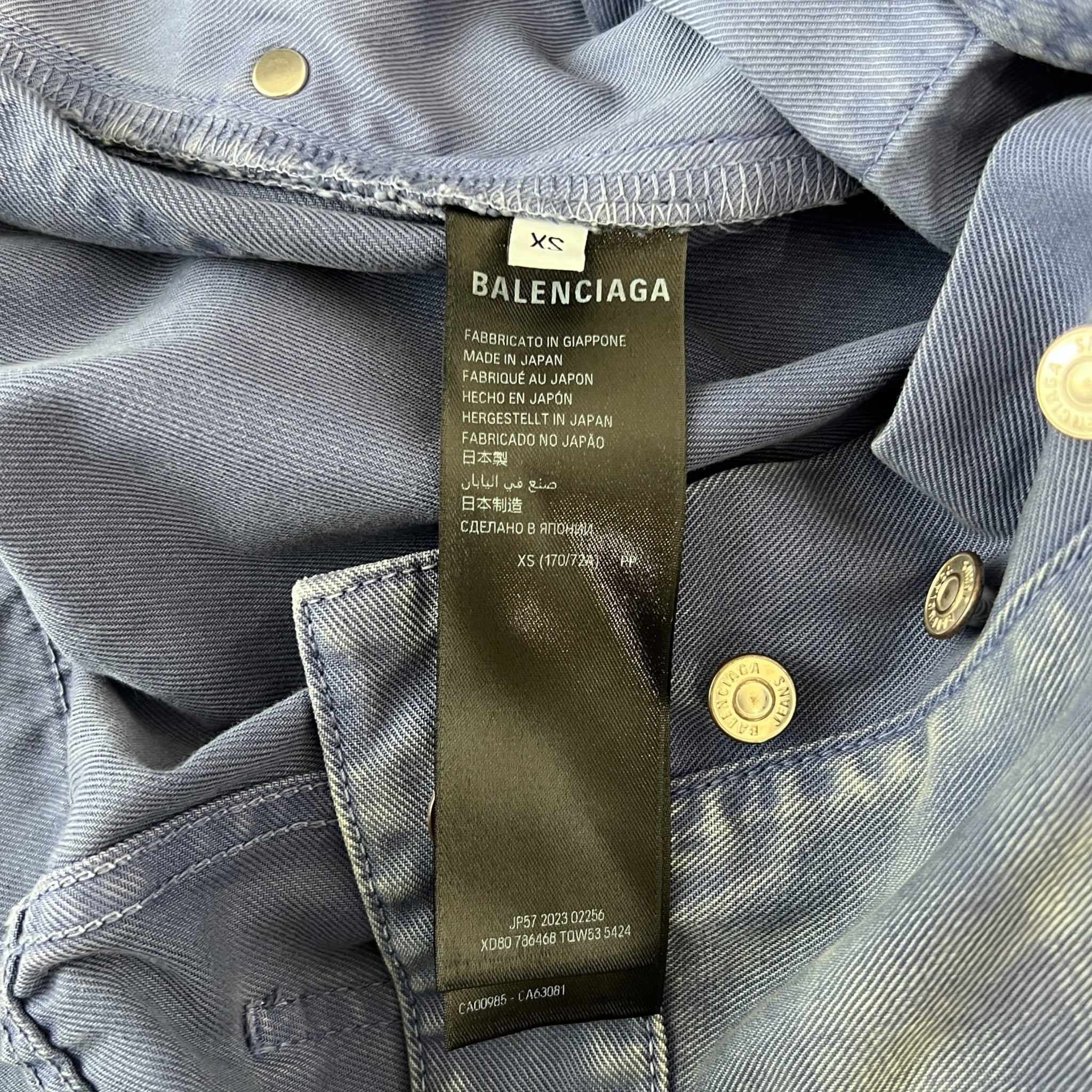 BALENCIAGA 2024AW Japan-Made Graffiti Denim