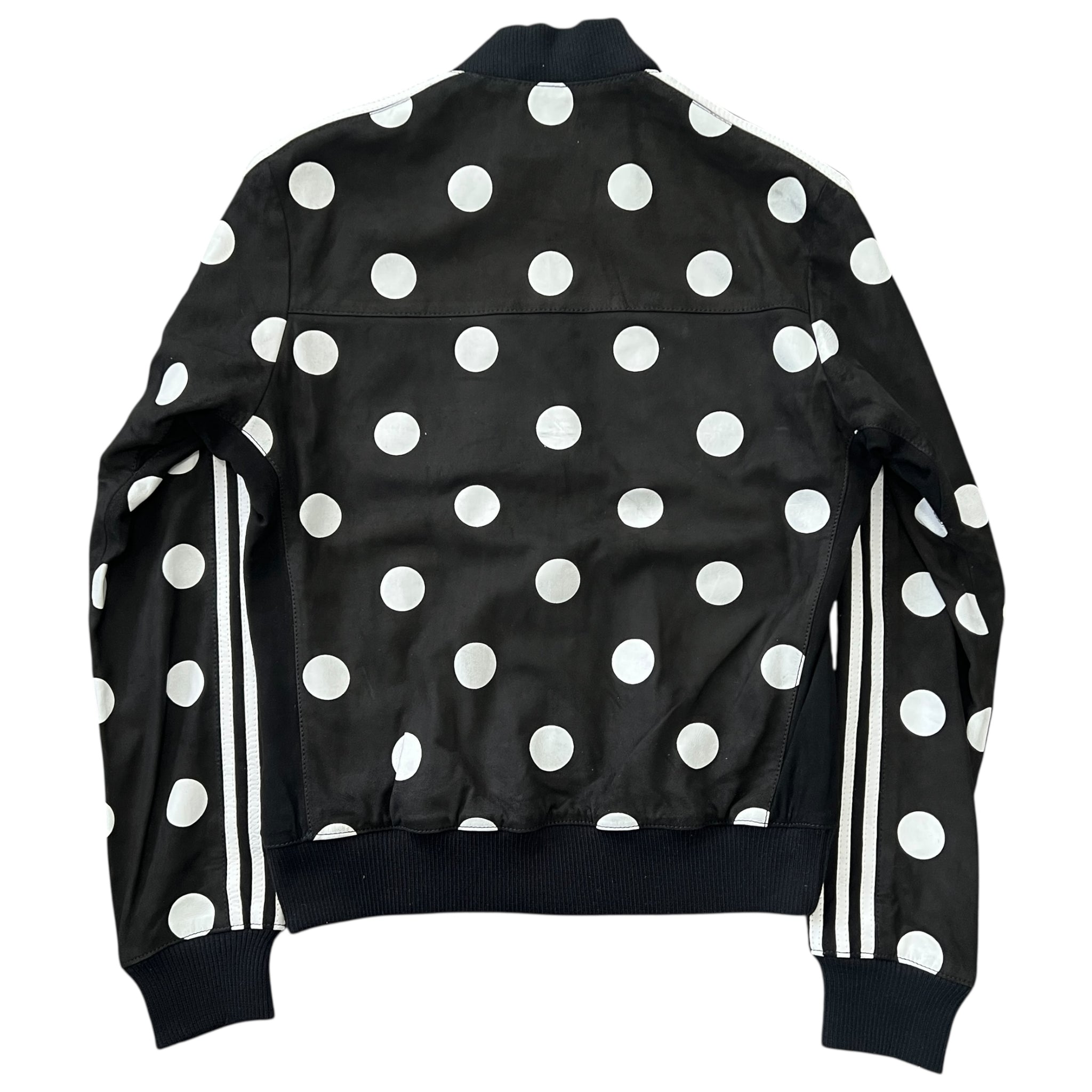 ADIDAS × PHARRELL WILLIAMS LAMB LEATHER TRACK JACKET BLACK