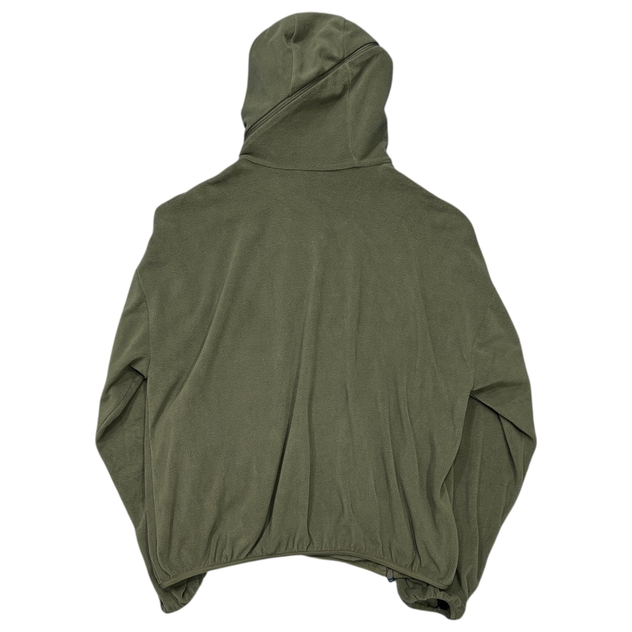 POST ARCHIVE FACTION (PAF) 4.0+ 'CENTER' HOODIE / OLIVE GREEN