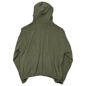 POST ARCHIVE FACTION (PAF) 4.0+ 'CENTER' HOODIE / OLIVE GREEN