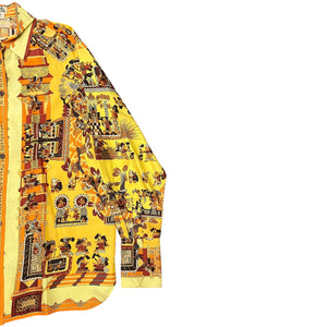 HERMES ASTRES et SOLEILS Slik Button Down Shirt