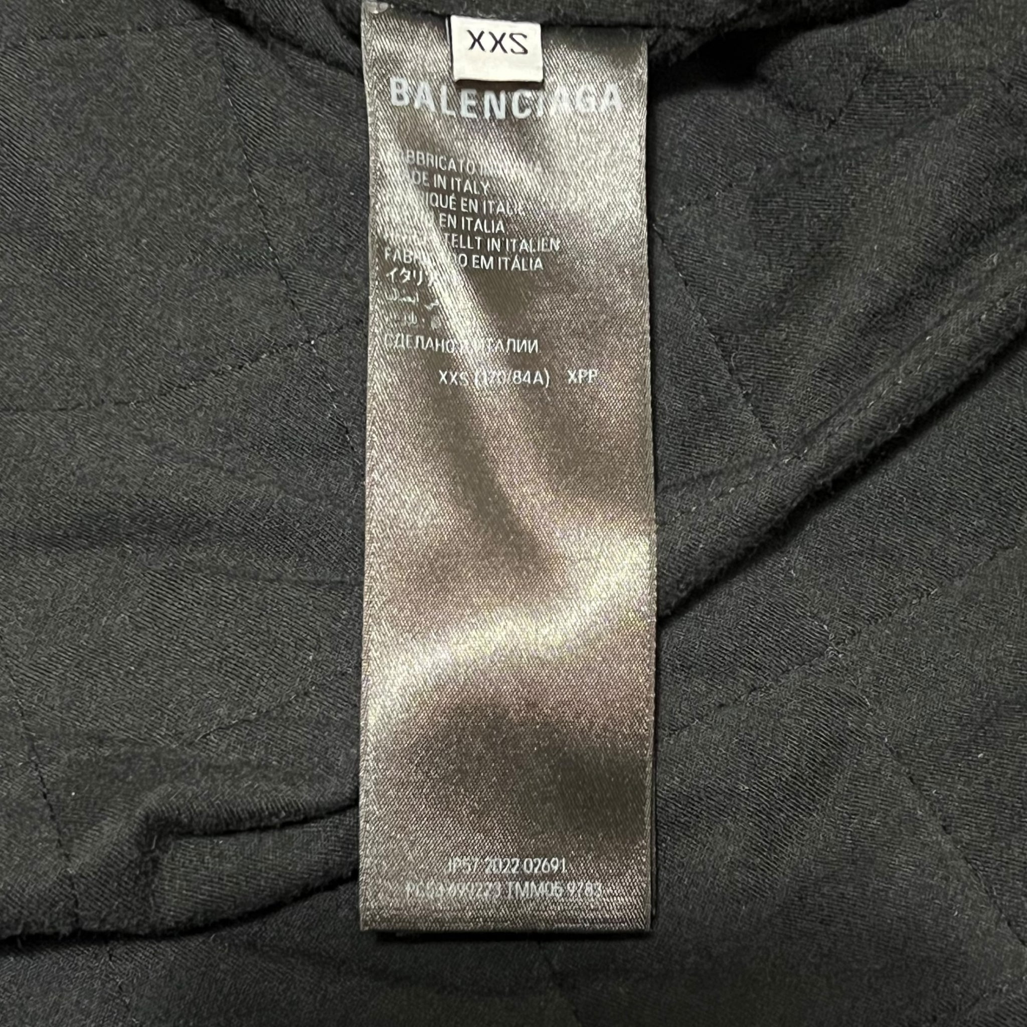 BALENCIAGA 2023SS Padded Flannel Hooded Shirt