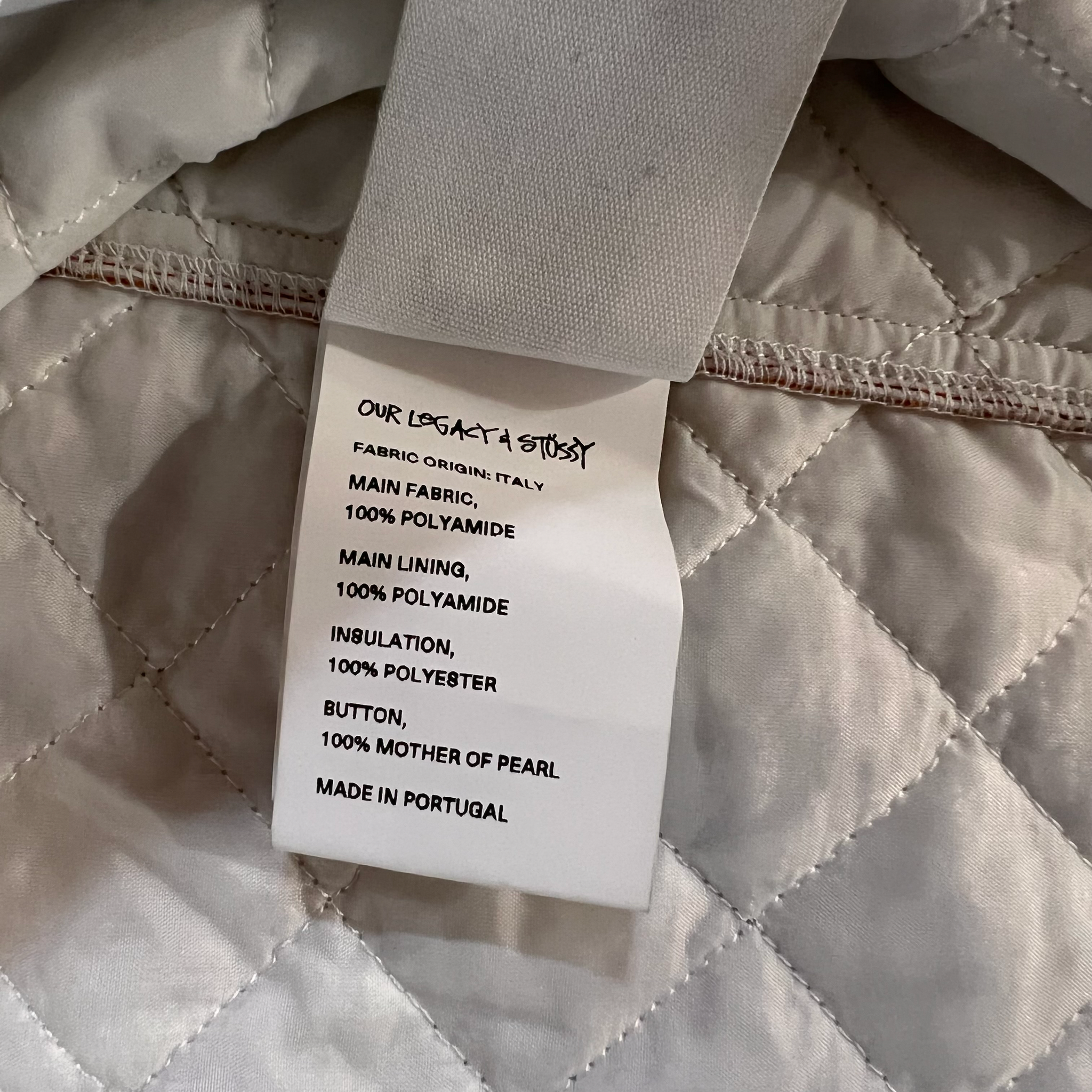 STUSSY × OUR LEGACY 2021AW QUILTING SHIRT JACKET