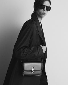 SAINT LAURENT Solferino Medium Satchel Calfskin Shoulder Bag