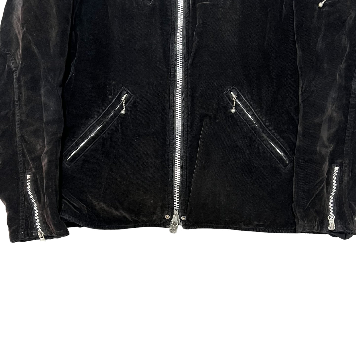 JUNYA WATANABE MAN 07AW MULTI ZIP VELVET BOMBER JACKET