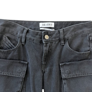The Attico Mid-Rise Straight Cargo Jeans