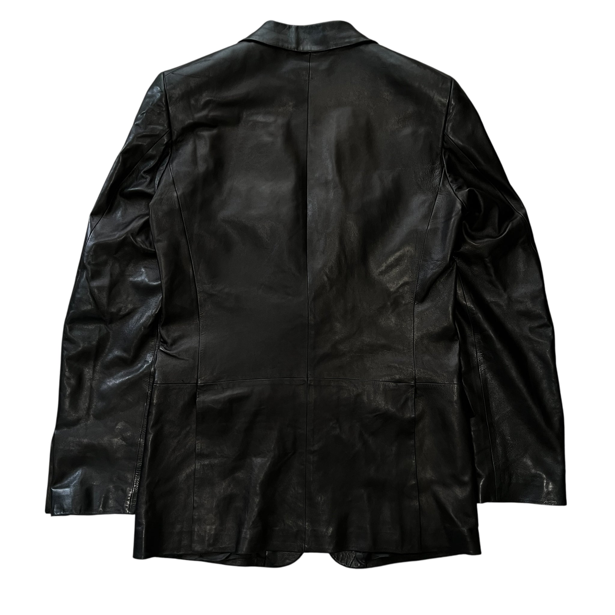 GUCCI Tom Ford Genuine Leather Tailored Jacket