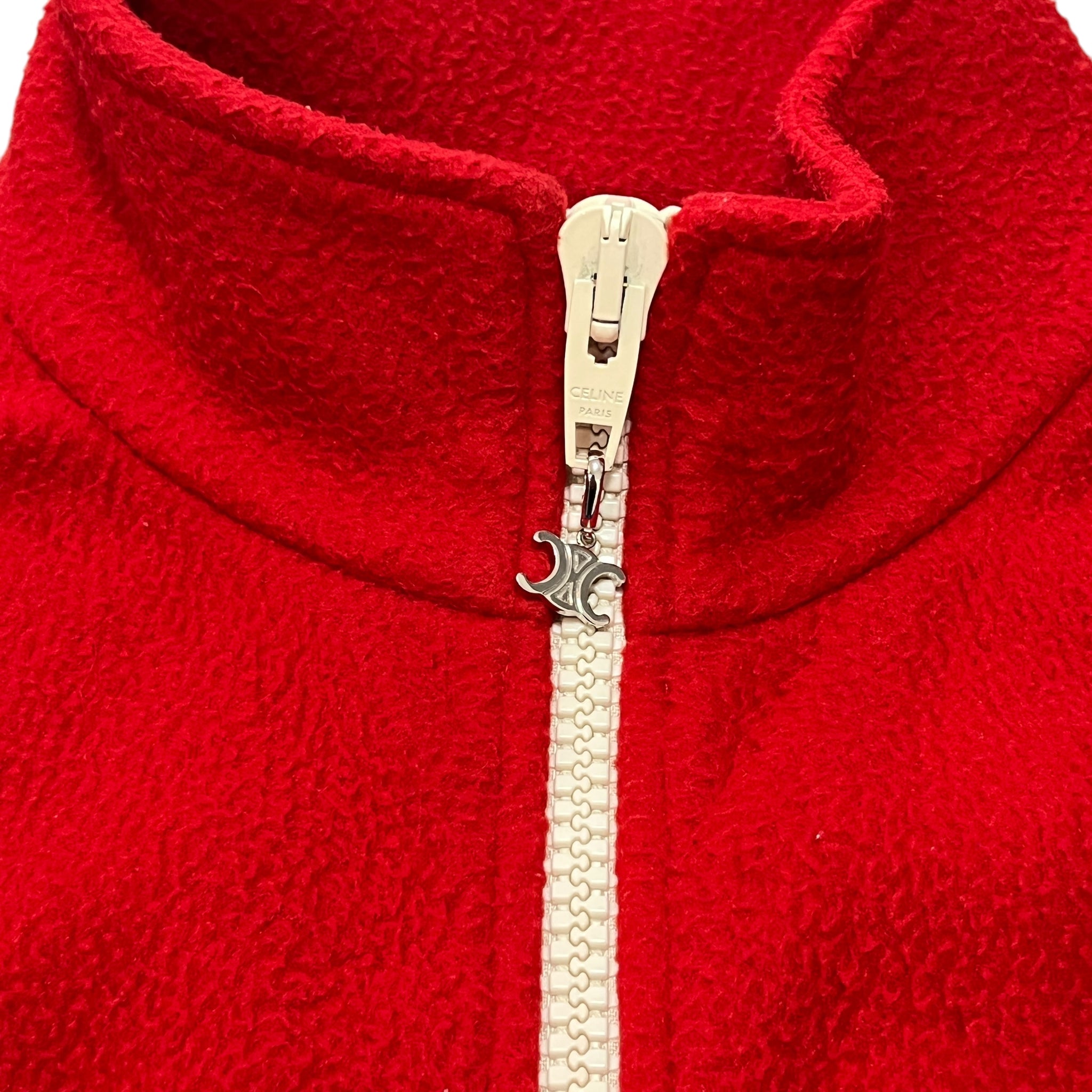 CELINE 2021SS HEDI SLIMAME THE DANCING KID Color Block Leopard Fleece Jacket