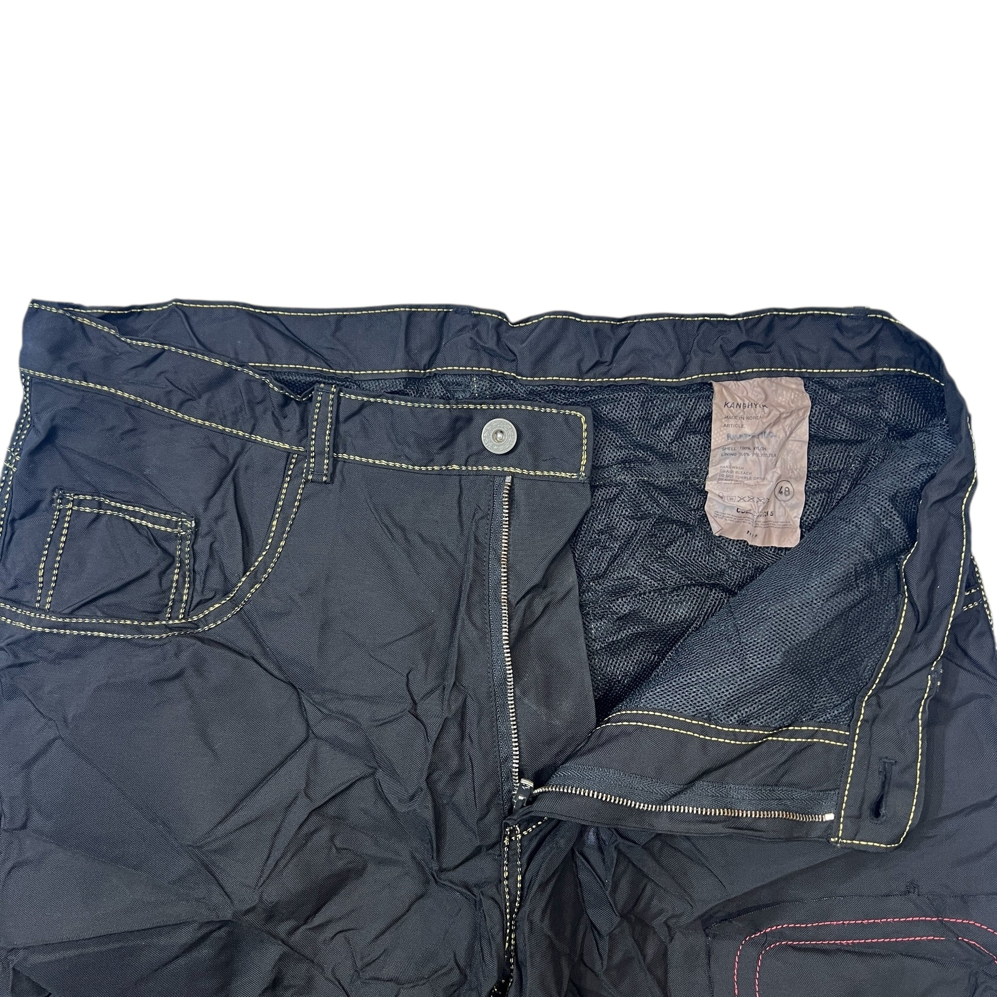 KANGHYUK 2019SS COLLECTION 5 Crinkled Patchwork Nylon Trousers