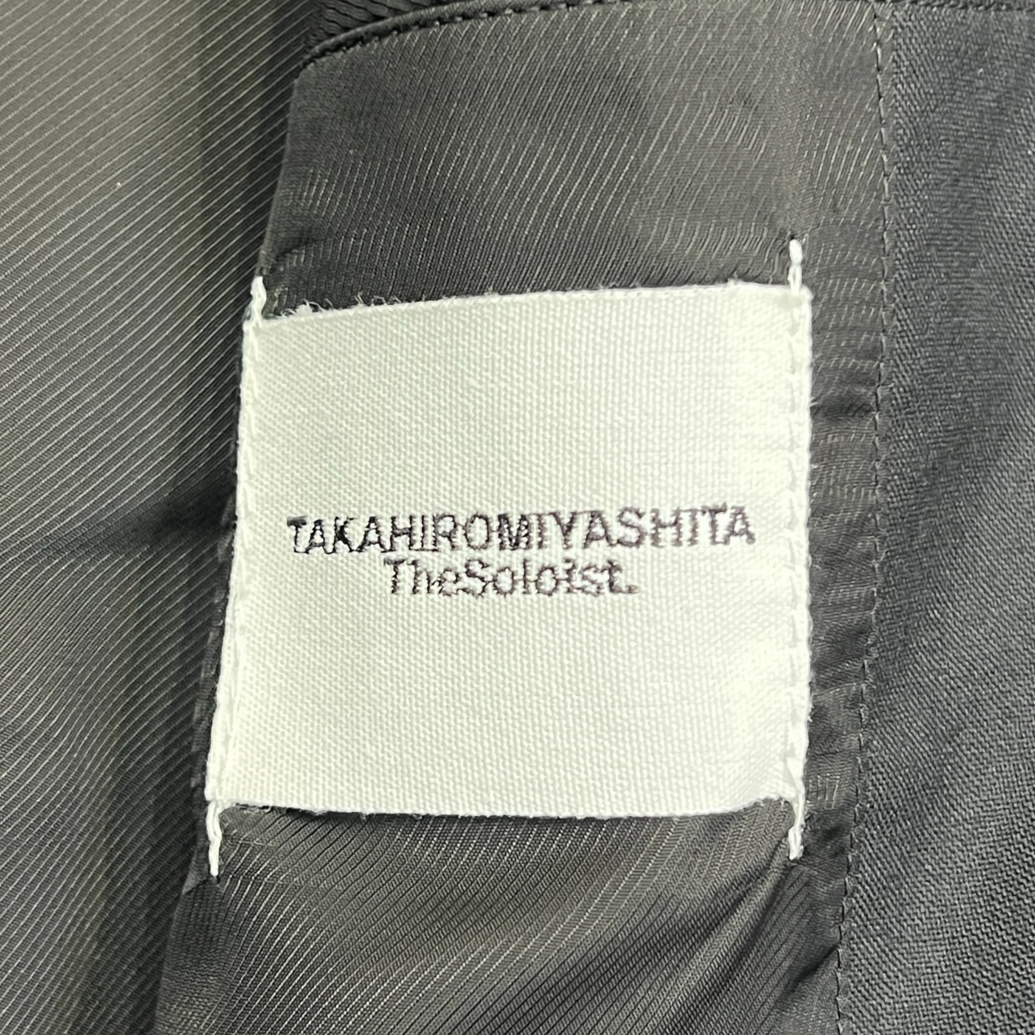 TAKAHIROMIYASHITA The Soloist. 2025SS Zip-Up Brit Jacket With Black Buttons