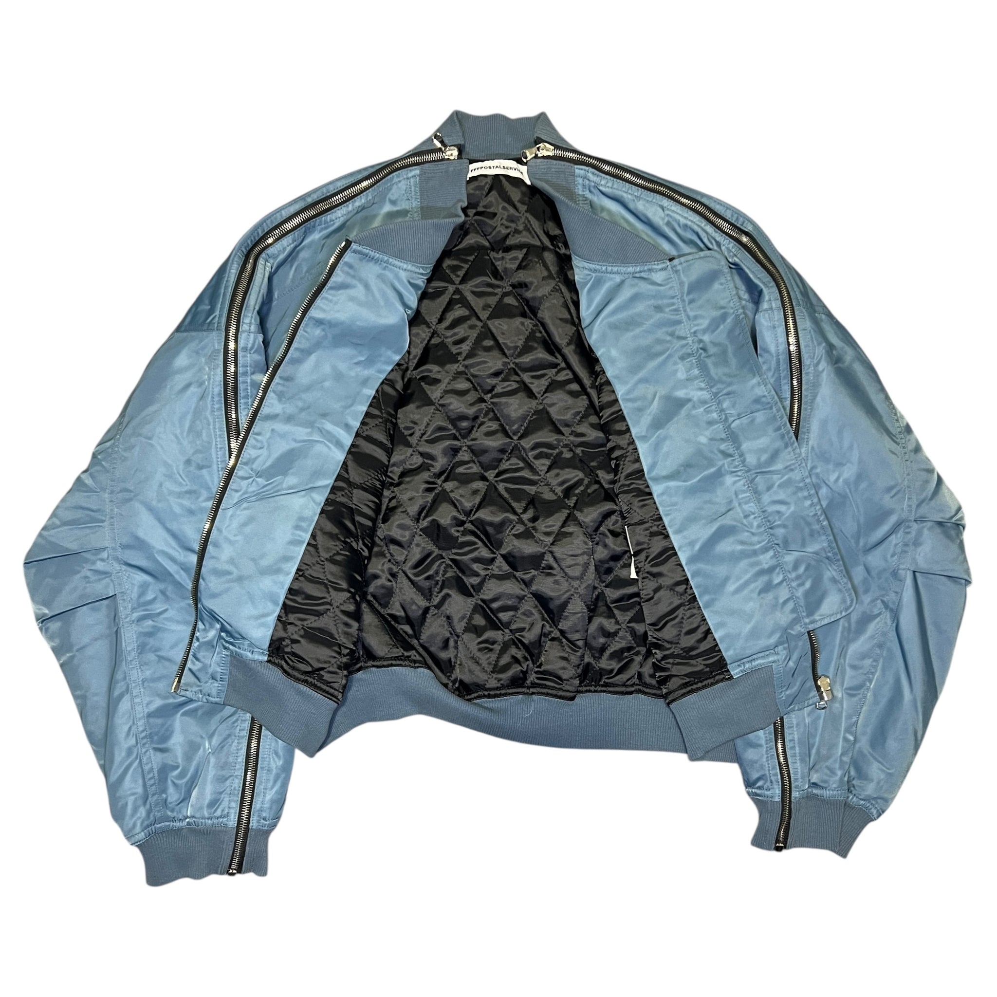 FFFPOSTALSERVICE Nylon Multi Zip Bomber Jacket – SEVENSTARCLOTHING