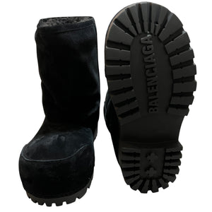 BALENCIAGA 2024 Fall Collection ALASKA FUR LOW BOOT SUEDE FAKE SHEARING
