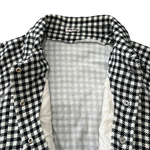 MIU MIU Check Sweat Short Jacket and Short Pants Set Up