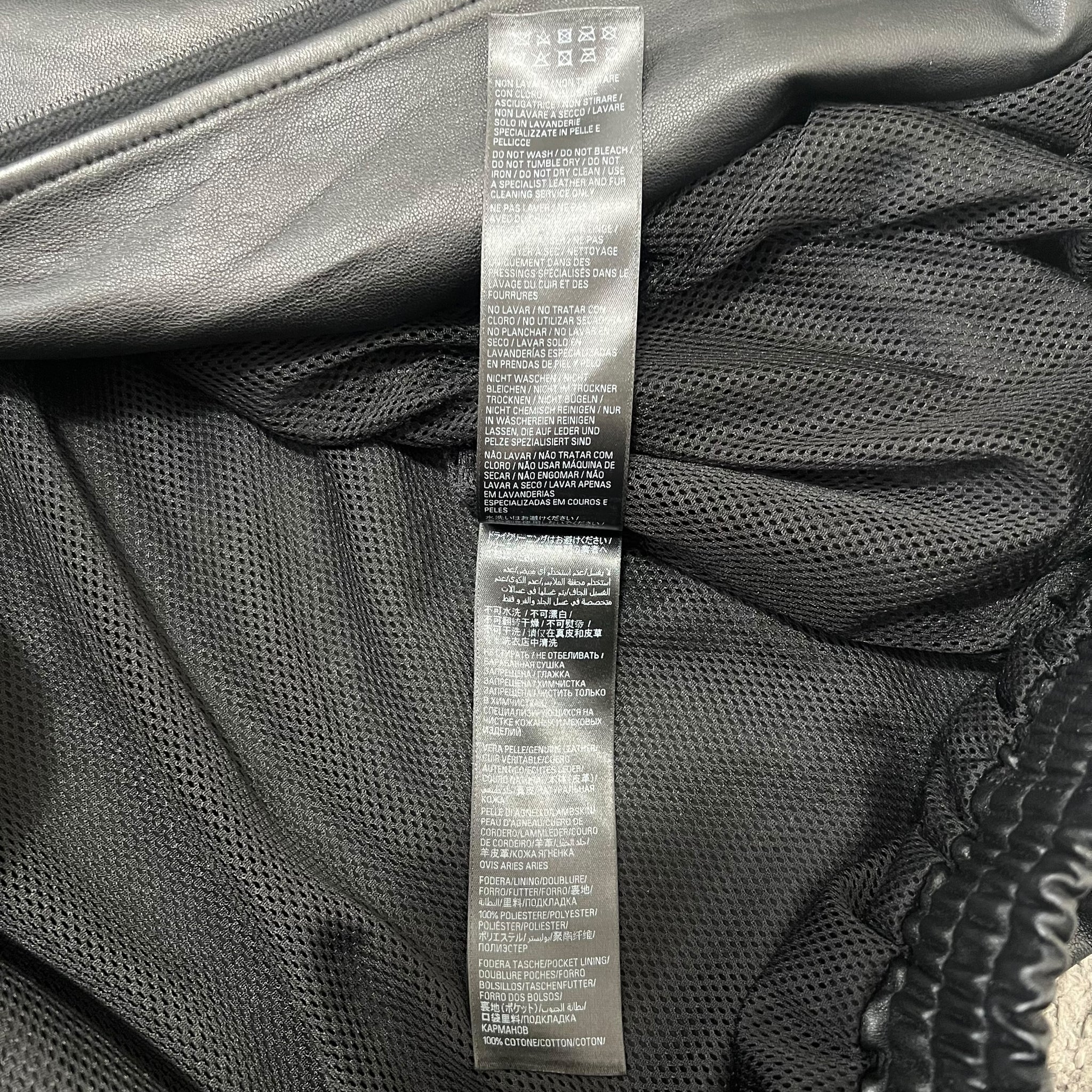 BALENCIAGA 2022AW 3B Sport Icon Tracksuit Leather Jacket