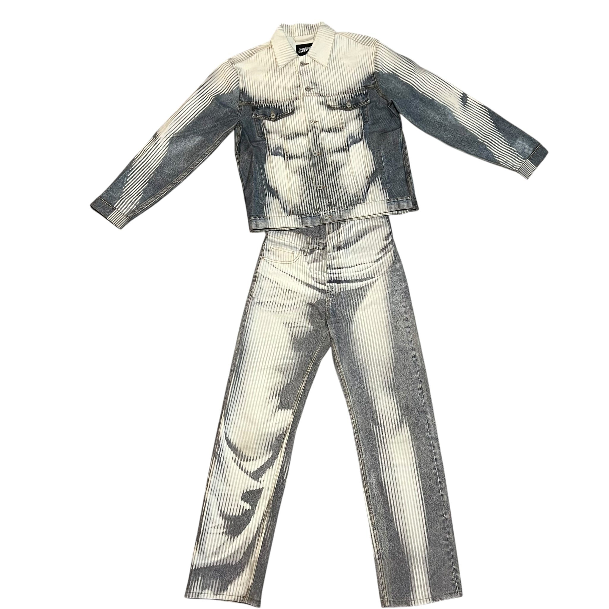 JEAN PAUL GAULTIER × Y/PROJECT Tromp l'oeil denim jacket