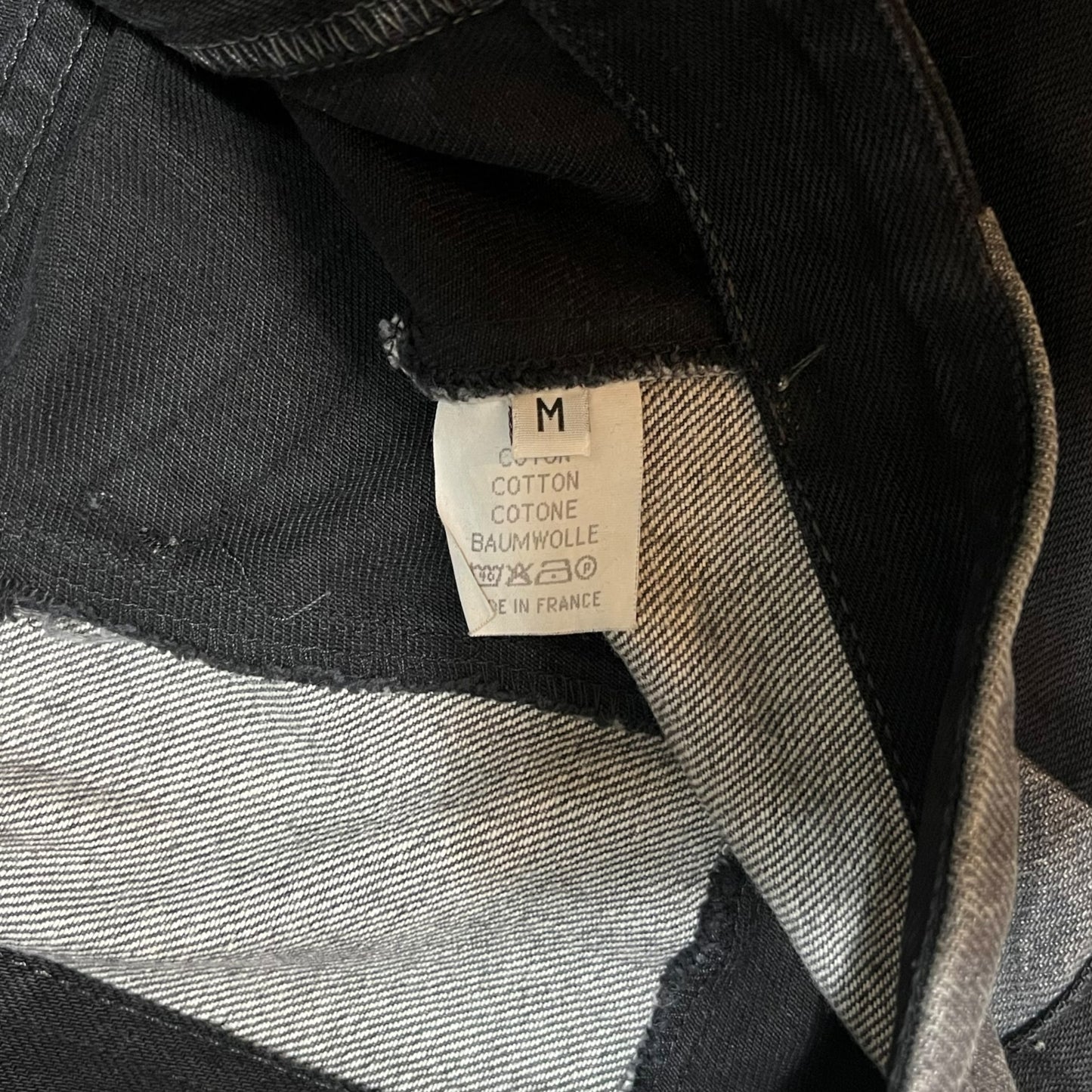 MAISON MARTIN MARGIELA Artisanal Black Denim Pants