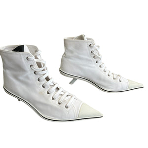 PRADA 2021SS SYNTHESIS HEELED HIGH-TOPSNEAKERS