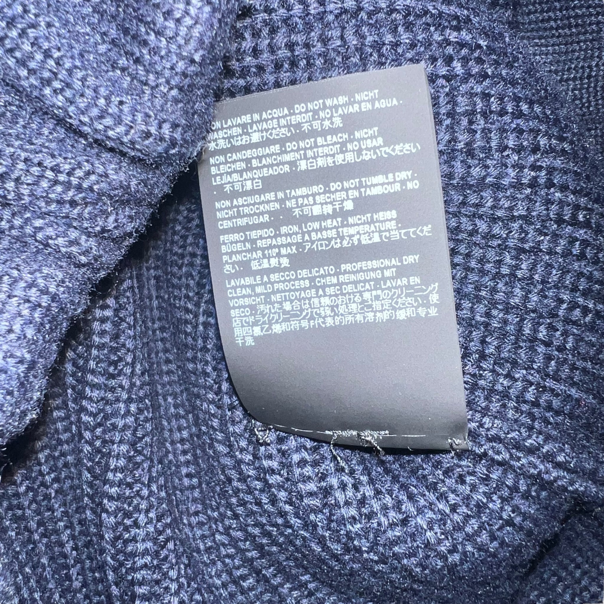 BALENCIAGA 2019SS OVERSIZED MIX JUMPER HALFZIP HEAVY KNIT