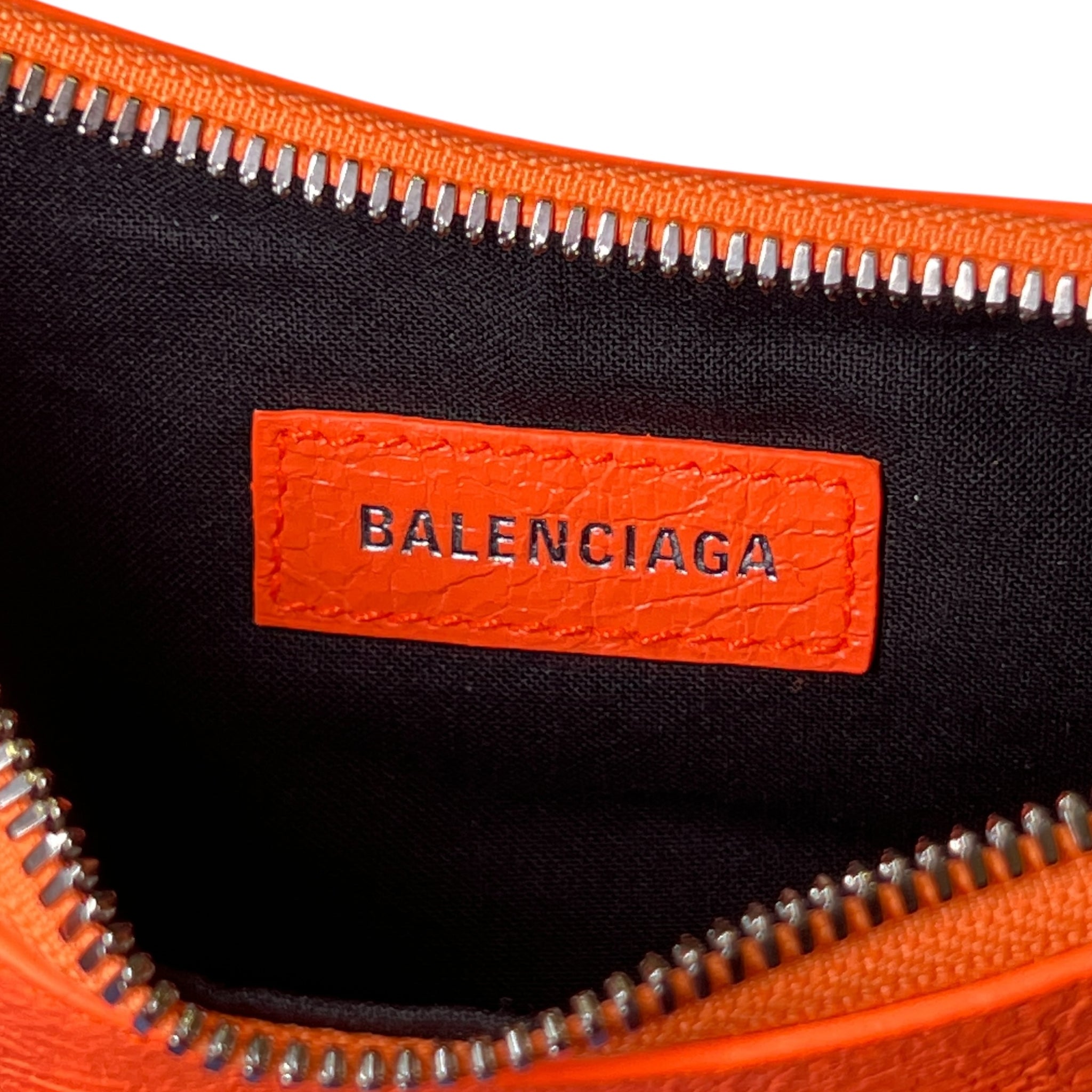 BALENCIAGA 2023SS Le Cagole Shoulder Bag XS Arena Lamb Neon Orange