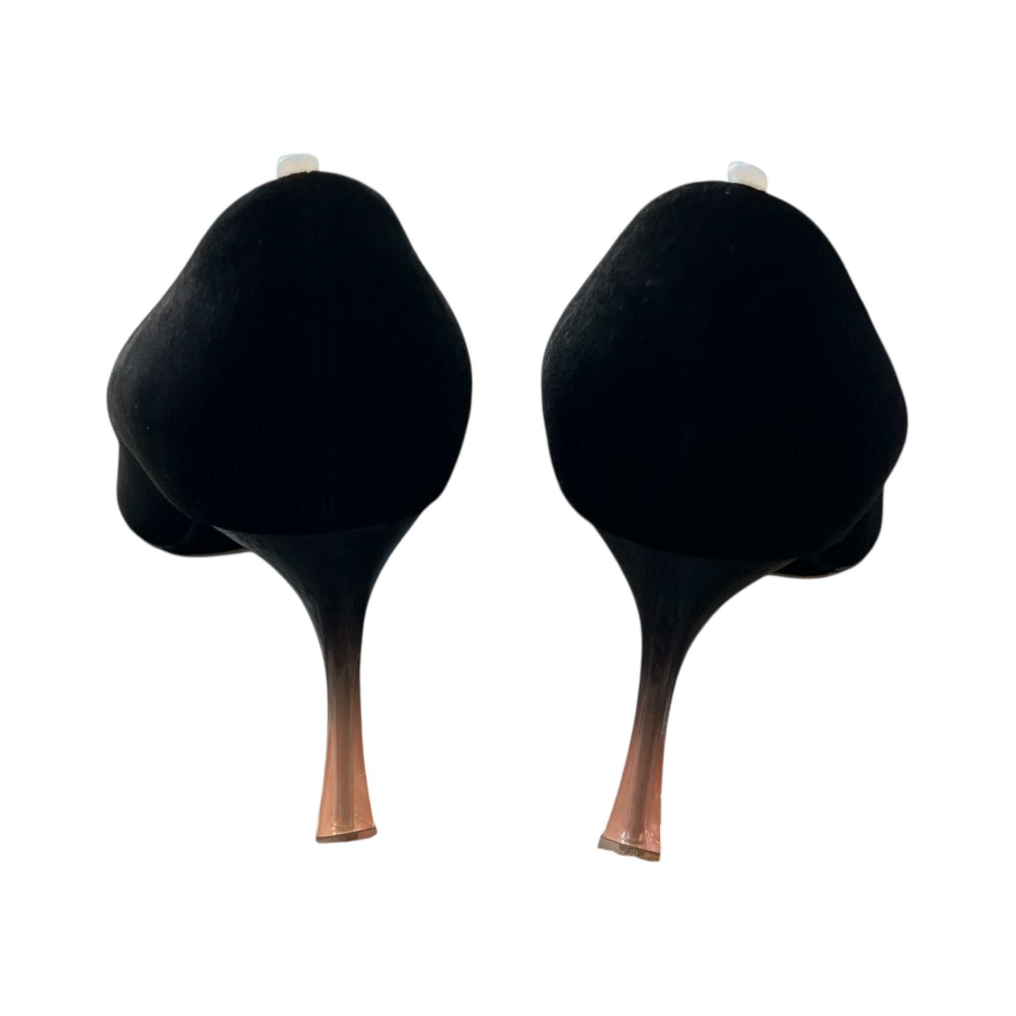 Christian Dior D-Silhouette Black Suede Songe Pumps