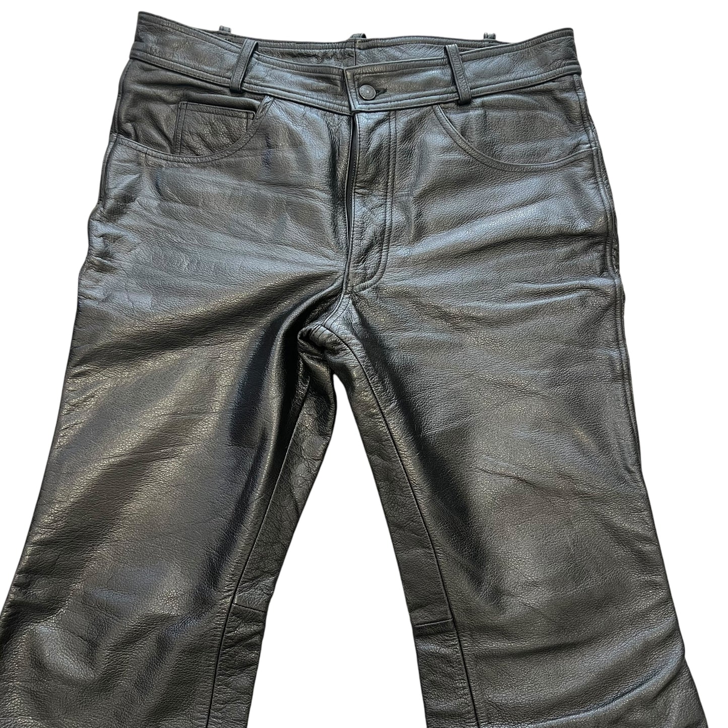 HARLEY DAVIDSON Biker Boots Cut Leather Pants