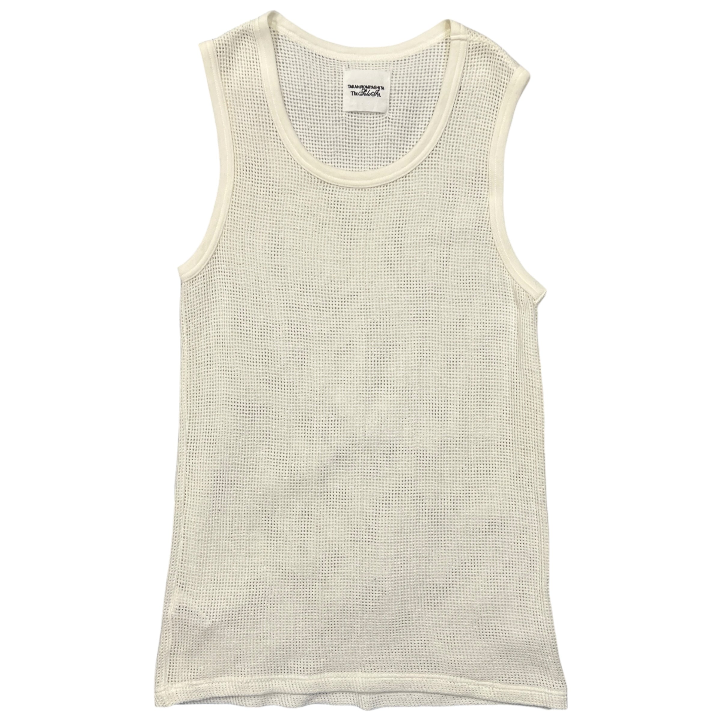 70%OFF【レア】soloist タートルネック　メッシュ　タンク TAKAHIROMIYASHITA The Soloist. 2025SS Utility Mesh Tank Off-white