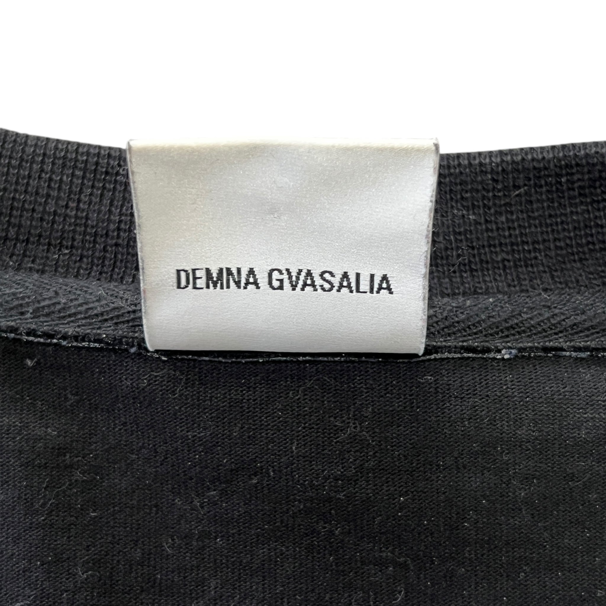 VETEMENTS 2017AW “République Française” Logo Cropped Long Sleeve T-Shirts