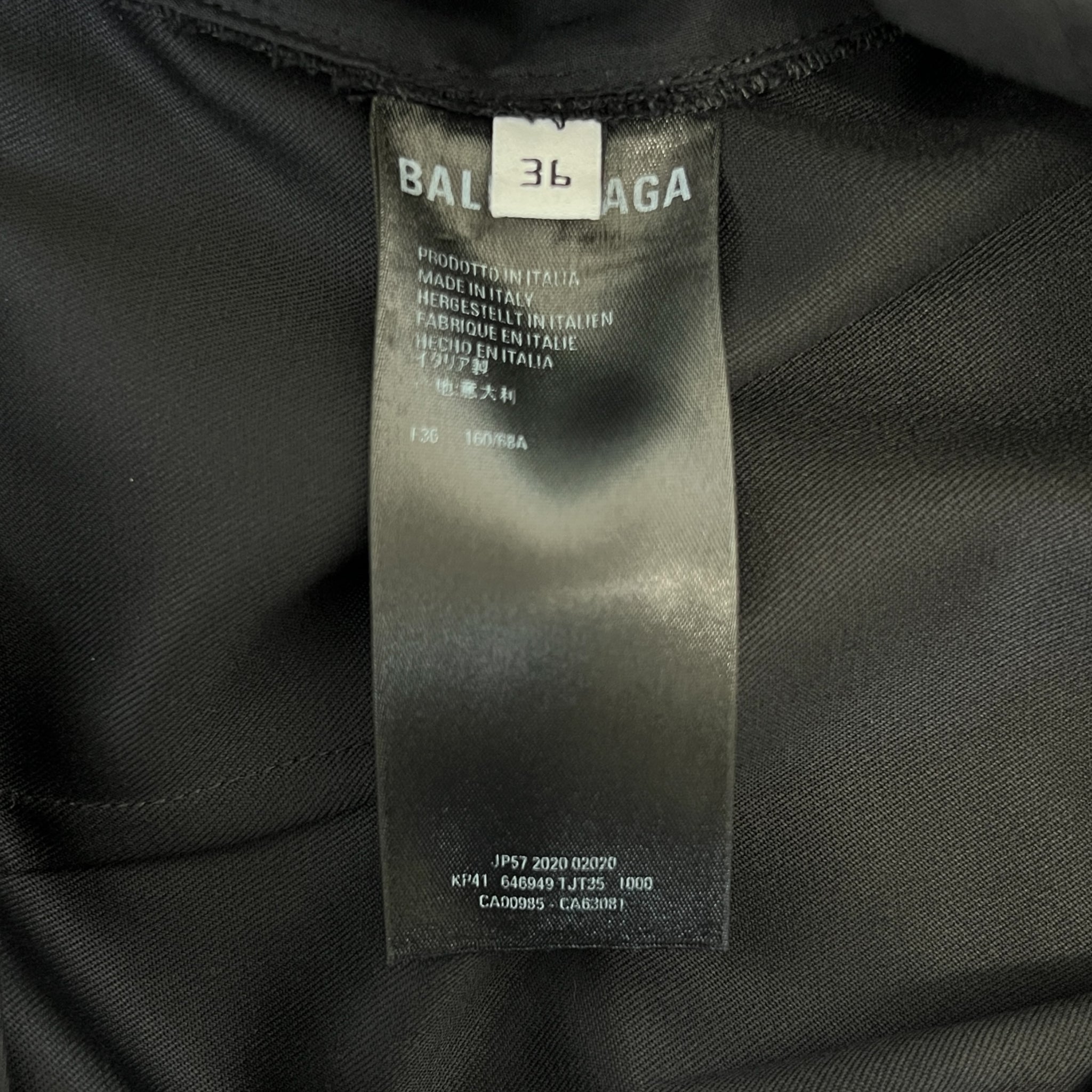 BALENCIAGA 2021AW DEMNA GVASALIA Virgin Wool Wide Pants