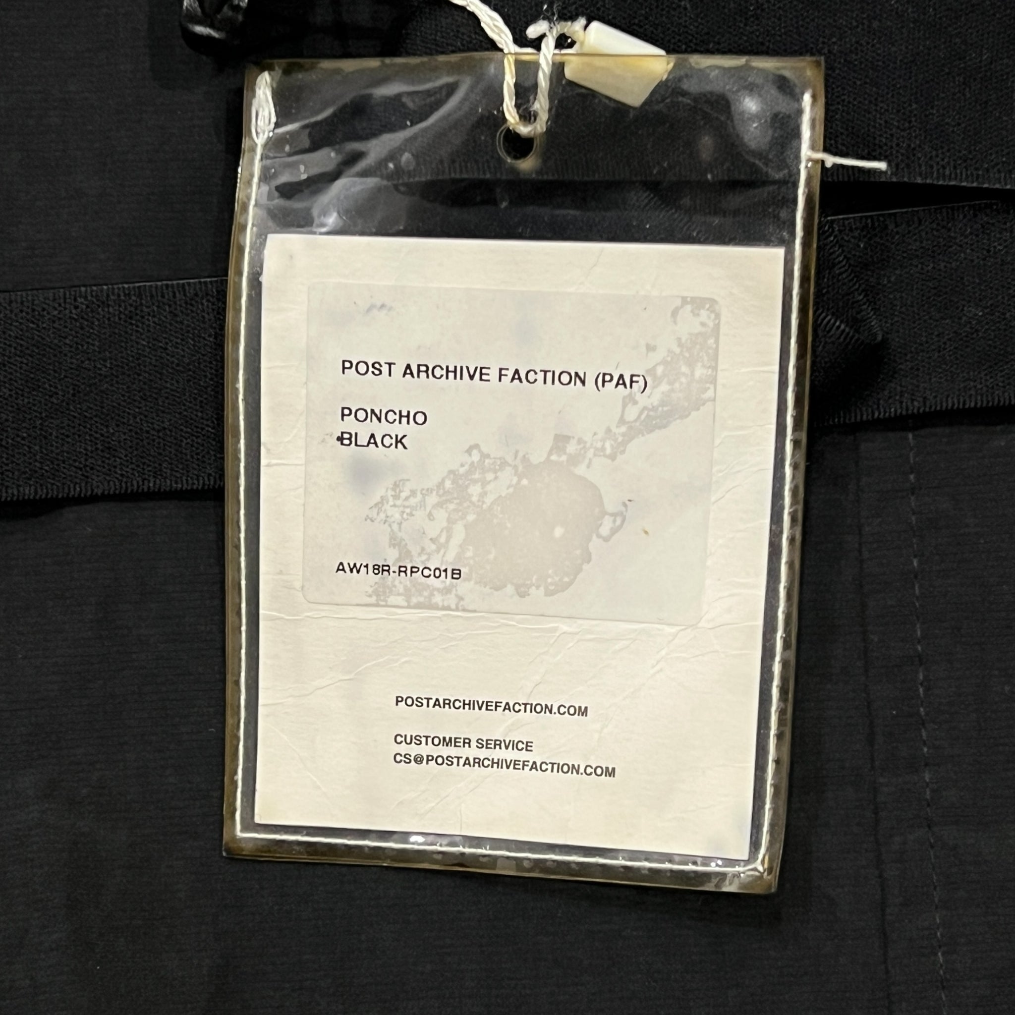 POST ARCHIVE FACTION (PAF) 2018AW 'RIGHT' TECHNICAL PONCHO