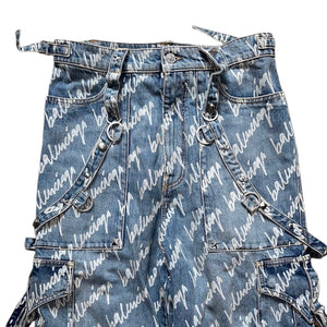 BALENCIAGA 2022AW All Over Logo RAVER JEANS