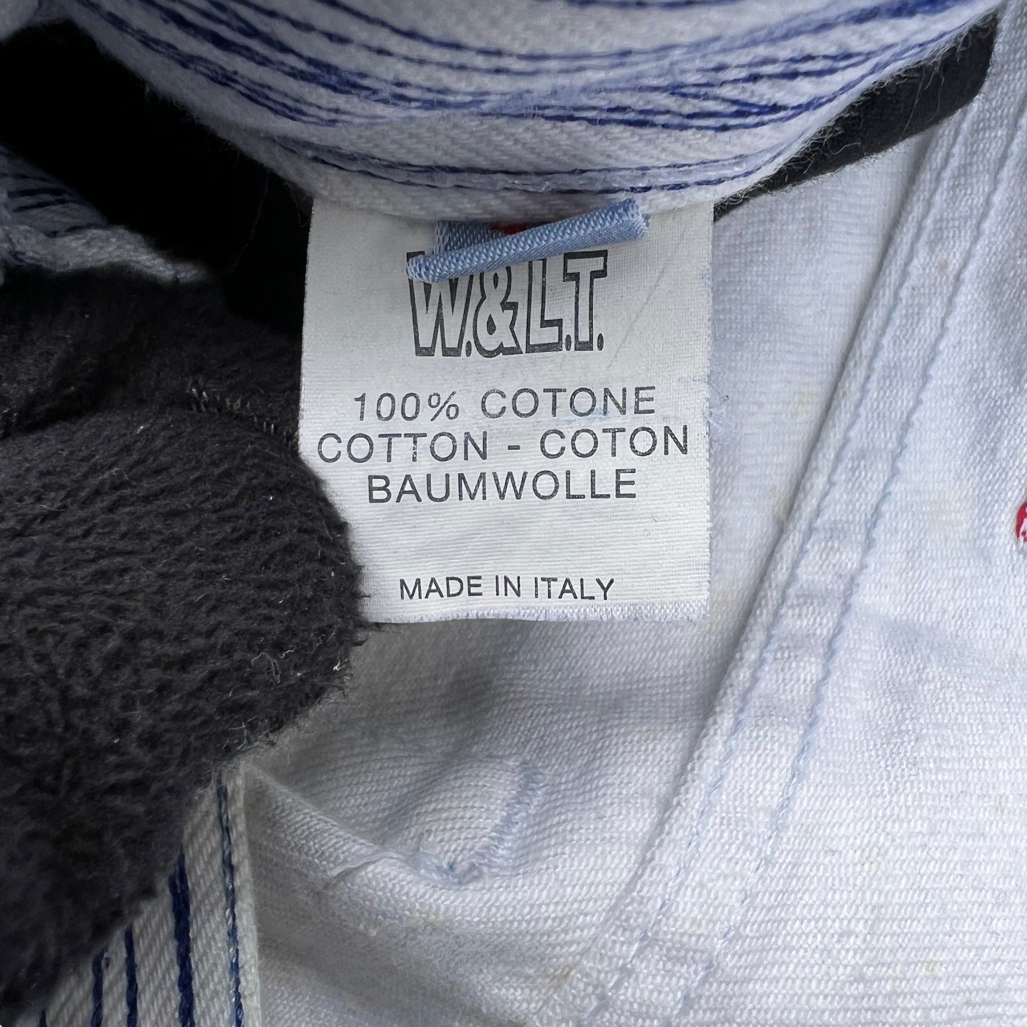 W&LT 1997AW GRAFFITI DENIM PANTS WHITE WALTER VAN BEIRENDONCK