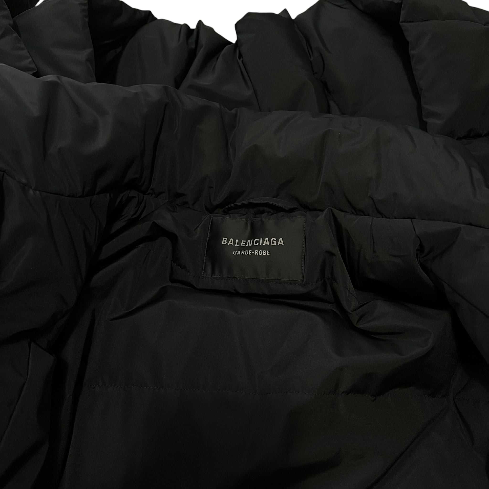 BALENCIAGA 2023AW Incognito Puffer Down Jacket with Detachable Scarf