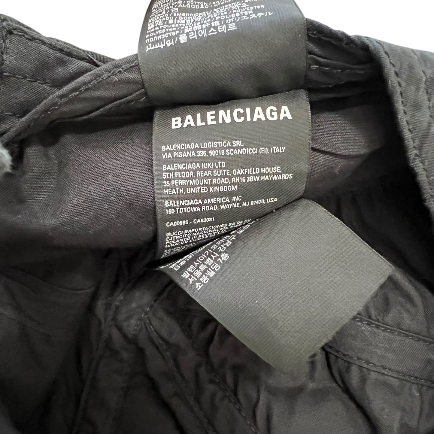 BALENCIAGA 2022AW   Be different cap