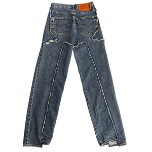 VETEMENTS 2019SS Reconstructed Denim Pants By Demna Gvasalia XS