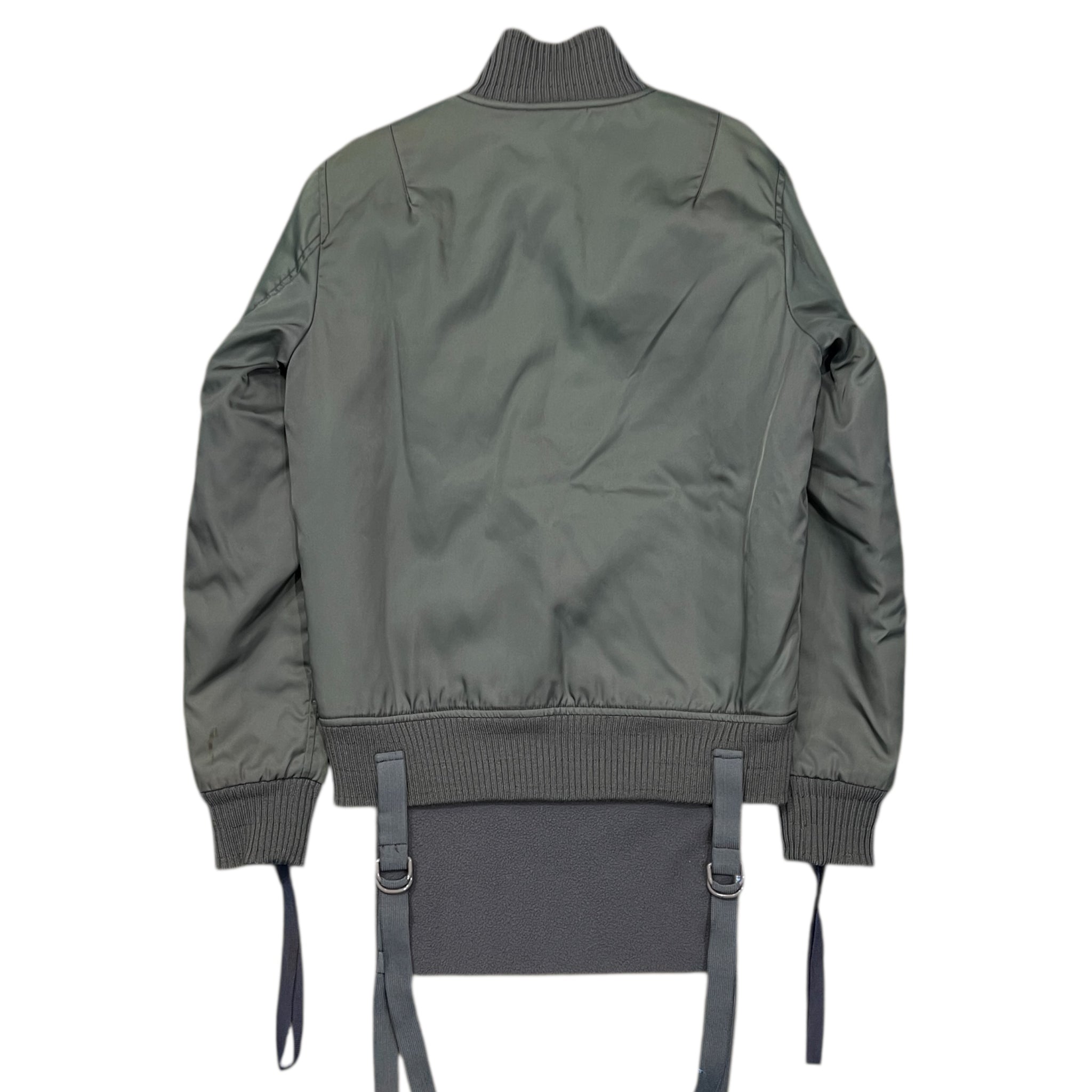HELMUT LANG 00's Bondage Fleece Layered Bomber Jacket
